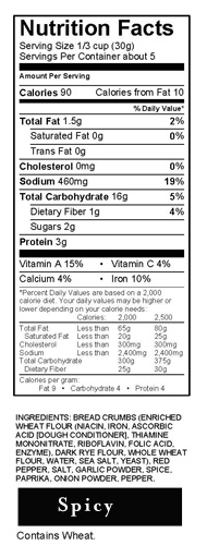 Nutritional Facts